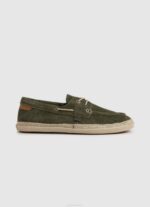 Pepe Jeans mokkanahkaiset venelenkkarit miehet khakin vihreä TB001192 - Image 2