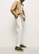 Pepe Jeans mokkanahkaiset venelenkkarit miehet khakin vihreä TB001192