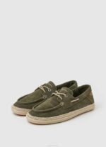 Pepe Jeans mokkanahkaiset venelenkkarit miehet khakin vihreä TB001192 - Image 4