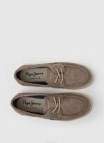 Pepe Jeans mokkanahkaiset venelenkkarit miehet tumma kivi TB001194 - Image 2