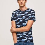 Pepe Jeans naamiointikuvioinen t-paita miehet utseva TB00922