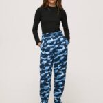 Pepe Jeans naamiointiprinttihousut naiset multi TB00305