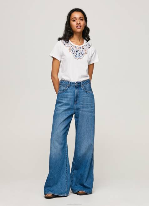 pepe_jeans_nauhallinen_kaulus_t_paita_naiset_valkoinen_tb00449.jpg Pepe Jeans nauhallinen kaulus t-paita naiset valkoinen TB00449 - Image 1