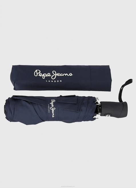 Pepe Jeans ned taitettava automaattinen sateenvarjo naiset laivasto TB00790 - Image 3