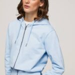Pepe Jeans neule, jossa huppu ja vetoketju naiset lahti TB00270