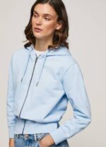 Pepe Jeans neule, jossa huppu ja vetoketju naiset lahti TB00270
