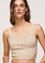Pepe Jeans neuloa olkaimet toppi naiset harrastaja TB00242