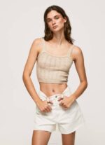 Pepe Jeans neuloa olkaimet toppi naiset harrastaja TB00242 - Image 3