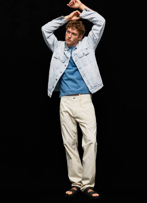 pepe_jeans_newton_worker_cargo_housut_miehet_norsunluu_tb001123.jpg Pepe Jeans newton worker cargo housut miehet norsunluu TB001123 - Image 1