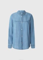 Pepe Jeans Normaali istuvuus paita mao-kaulus naiset sininen TB00351 - Image 5