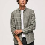 Pepe Jeans normaali istuvuus sekaruudullinen paita miehet valu TB001038