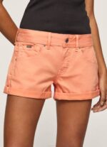 Pepe Jeans normaalikokoiset puuvillashortsit naiset persikka TB00526 - Image 3
