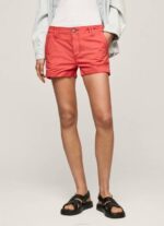 Pepe Jeans normaalikokoiset puuvillashortsit naiset studio punainen TB00519 - Image 2