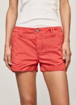 Pepe Jeans normaalikokoiset puuvillashortsit naiset studio punainen TB00519 - Image 3