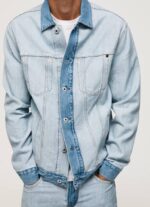Pepe Jeans nurinpäin käännetty farkkutakki miehet denim TB00848 - Image 3