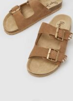 Pepe Jeans oban etnic nahka sandaalit naiset tupakka TB00673 - Image 3