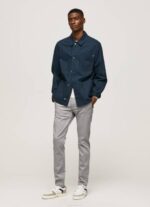 Pepe Jeans ohuet james chino -housut miehet argentti TB001110