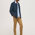 Pepe Jeans ohuet james chino -housut miehet kameli TB001098