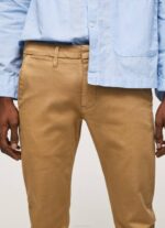 Pepe Jeans ohuet james chino -housut miehet kameli TB001098 - Image 3