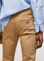 Pepe Jeans ohuet james chino -housut miehet kameli TB001098 - Image 5