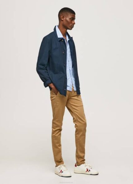 Pepe Jeans ohuet james chino -housut miehet kameli TB001098