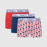 Pepe Jeans p print tk 3-pack boxers miehet studio punainen TB001154