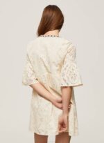 Pepe Jeans padma mekko harjakattoisilla yksityiskohdilla naiset kirnupiimä TB00152 - Image 4