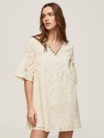 Pepe Jeans padma mekko harjakattoisilla yksityiskohdilla naiset kirnupiimä TB00152 - Image 5