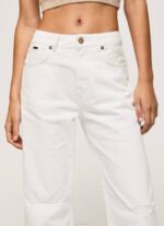 Pepe Jeans pähkinänruskeat korkeavyötäröiset tavalliset farkut naiset denim TB002 - Image 3