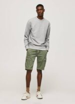 Pepe Jeans painettu logo puuvillapusero miehet harmaa marli TB00895