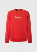 Pepe Jeans painettu logo puuvillapusero miehet studio punainen TB00890 - Image 5