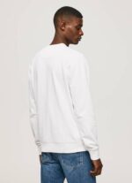 Pepe Jeans painettu logo puuvillapusero miehet valkoinen TB00880 - Image 4