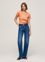 Pepe Jeans painettu t-paita naiset persikka TB00455 - Image 2