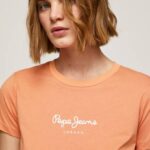 Pepe Jeans painettu t-paita naiset persikka TB00455