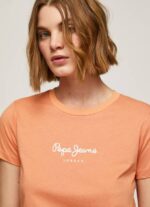 Pepe Jeans painettu t-paita naiset persikka TB00455