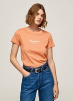 Pepe Jeans painettu t-paita naiset persikka TB00455 - Image 3