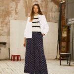 Pepe Jeans painetut leveät housut naiset multi TB00300