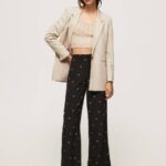 Pepe Jeans paisley print housut naiset multi TB00293
