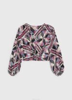 Pepe Jeans paisley print rajattu istuva toppi naiset multi TB00377 - Image 5