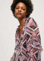 Pepe Jeans Paisley-printtipusero röyhelöillä naiset multi TB00376 - Image 3