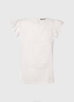 Pepe Jeans paita harjakattoisilla yksityiskohdilla naiset valkoinen TB00437 - Image 5