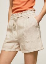 Pepe Jeans paperipussi pellavashortsit naiset kivi TB00490 - Image 2