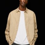 Pepe Jeans Parker pitkähihainen paita miehet kameli TB001039