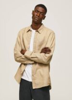 Pepe Jeans Parker pitkähihainen paita miehet kameli TB001039 - Image 3