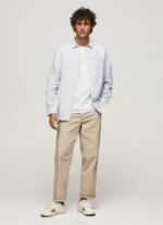 Pepe Jeans Parker pitkähihainen paita miehet valkaisu sininen TB001071 - Image 2