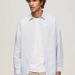 Pepe Jeans Parker pitkähihainen paita miehet valkaisu sininen TB001071