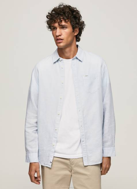 pepe_jeans_parker_pitkahihainen_paita_miehet_valkaisu_sininen_tb001071.jpg Pepe Jeans Parker pitkähihainen paita miehet valkaisu sininen TB001071 - Image 1