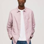 Pepe Jeans Parker pitkähihainen paita miehet valkaisuaine pinkki TB001051