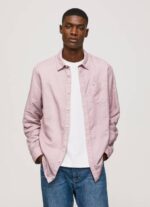 Pepe Jeans Parker pitkähihainen paita miehet valkaisuaine pinkki TB001051