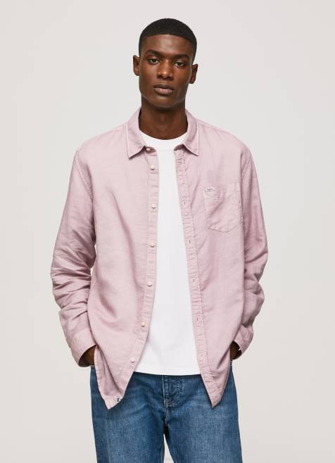 pepe_jeans_parker_pitkahihainen_paita_miehet_valkaisuaine_pinkki_tb001051.jpg Pepe Jeans Parker pitkähihainen paita miehet valkaisuaine pinkki TB001051 - Image 1